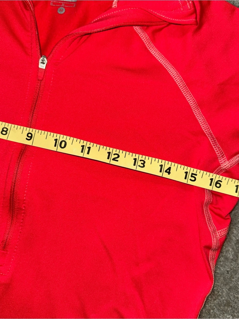 Nike Red/Orange Medium 1/4 Zip-Up Athletic Jacket - Picture 6 of 7
